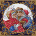 Колядки Ткань с рисунком для вышивания Матренин Посад
