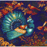  Волшебная птица Ткань с рисунком для вышивания Матренин Посад 0969