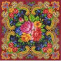Цветочная вселенная Ткань с рисунком для вышивания Матренин Посад