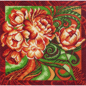  Таинственные цветы Ткань с рисунком для вышивания Матренин Посад 1154