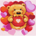 Медвежонок с медом Ткань с рисунком для вышивания Матренин Посад