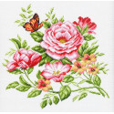 Цветочный ветерок Ткань с рисунком для вышивания Матренин Посад