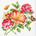 Цветочный каприз Ткань с рисунком для вышивания Матренин Посад