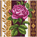 Розовый каприз 2 Ткань с рисунком для вышивания Матренин Посад