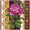  Розовый каприз 2 Ткань с рисунком для вышивания Матренин Посад 1420
