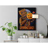Костюм кота Хэллоуин Happy Halloween Праздник Раскраска картина по номерам на холсте