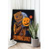 Костюм кота Хэллоуин Happy Halloween Праздник 80х100 Раскраска картина по номерам на холсте