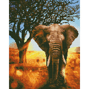  Слон в сафари Алмазная вышивка мозаика без подрамника GJW4647
