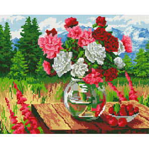  Цветы и ягоды Алмазная вышивка мозаика без подрамника GJW5020