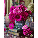 Цветы и книги Раскраска картина по номерам на холсте