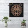  Бурый медведь / Животные Раскраска картина по номерам на холсте AAAA-C0055