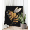 Боевая пчела Раскраска картина по номерам на холсте