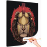  Лев в шлеме / Животные Раскраска картина по номерам на холсте AAAA-C0123