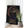  Космическое кофе 100х125 см Раскраска картина по номерам на холсте AAAA-C0146-100x125