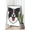  Колли / Животные / Собаки 80х100 см Раскраска картина по номерам на холсте AAAA-C0156-80x100