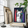  Лама диджей / Животные 80х100 см Раскраска картина по номерам на холсте AAAA-C0162-80x100