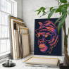  Неоновая горилла в очках / Животные 80х100 см Раскраска картина по номерам на холсте AAAA-C0165-80x100