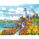 Рай на побережье Раскраска картина по номерам акриловыми красками Plaid | Купить раскраски по номерам