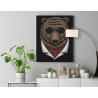  Медведь в темных очках / Животные 80х100 см Раскраска картина по номерам на холсте AAAA-C0172-80x100