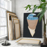  Мороженое Морская волна 100х125 см Раскраска картина по номерам на холсте AAAA-C0183-100x125