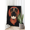  Боксер в очках / Животные / Собаки Раскраска картина по номерам на холсте AAAA-C0209