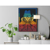 Цветной лев хиппи / Животные 60х80 Раскраска картина по номерам на холсте