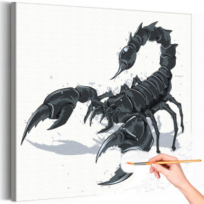 Скорпион Насекомые Для мальчиков Раскраска картина по номерам на холсте