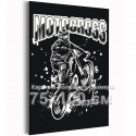 Мотоциклист в прыжке Мотокросс Байк Спорт Люди 75х100 Раскраска картина по номерам на холсте