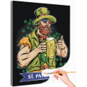 Ирландец в день Св. Патрика Люди Мужчина Раскраска картина по номерам на холсте