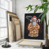Реальный Санта Дед Мороз Санта-Клаус Новый год Рождество Портрет 100х125 Раскраска картина по номерам на холсте