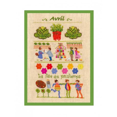  AVRIL (Апрель) Набор для вышивания Le Bonheur des Dames 1153