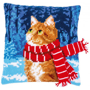  Кот в шарфе Набор для вышивания Vervaco PN-0196702