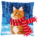 Кот в шарфе Набор для вышивания Vervaco