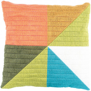  Цветный треугольники Набор для вышивания подушки Vervaco PN-0194768