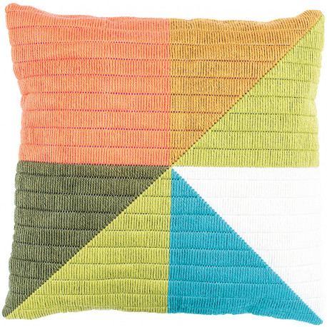  Цветный треугольники Набор для вышивания подушки Vervaco PN-0194768