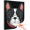  Бульдог / Животные, собаки Раскраска картина по номерам на холсте AAAA-C0145