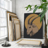 Горный козел / Животные 80х100 Раскраска картина по номерам на холсте