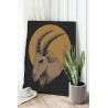 Горный козел / Животные 100х125 Раскраска картина по номерам на холсте