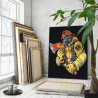 Пожарный Мужчина Портрет 100х125 Раскраска картина по номерам на холсте