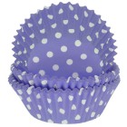 Горошек фиолетовый Набор бумажных форм для кексов Dolce Arti