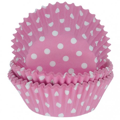 Горошек розовый Набор бумажных форм для кексов Dolce Arti