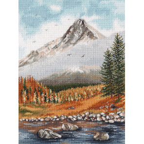  Осень в горах Набор для вышивания Овен 1514