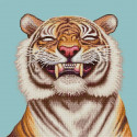  Саблезубый тигр Канва с рисунком для вышивки Конек 1449