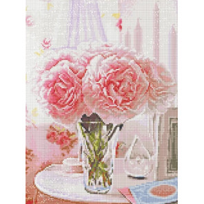  Розовые пионы Алмазная вышивка мозаика Алмазная живопись АЖ-4026