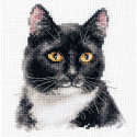  Черный кот Набор для вышивания Алиса 1-37