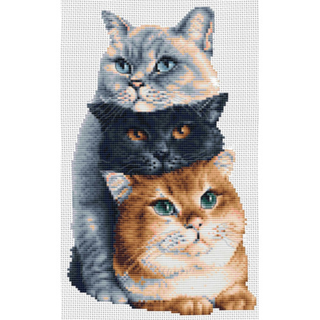 Три кота Набор для вышивания Dutch Stitch Brothers DSB012L