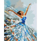 Балерина Раскраска картина по номерам акриловыми красками на холсте Русская живопись