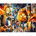 Осень в Париже Раскраска картина по номерам на холсте Русская живопись
