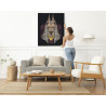 Портрет Анубиса Шакал Бог Египет Мифология 100х125 Раскраска картина по номерам на холсте