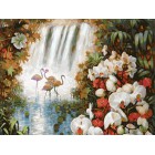 Райский сад Раскраска картина по номерам акриловыми красками на холсте Белоснежка
